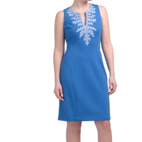 PAPPAGALLO Texture Knit Sheath Dress - Picture 1 of 9